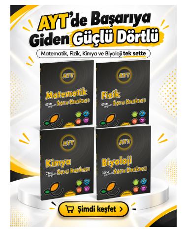 AYT Sayısal Soru Bankası 4'lü Set