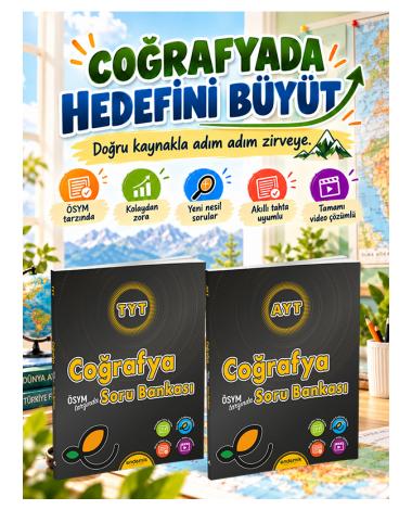 TYT ve AYT Coğrafya Soru Bankası 2'li Set