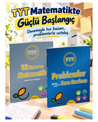 TYT 12 Deneme Matematik ve TYT Problemler Soru Bankası 2'li Set