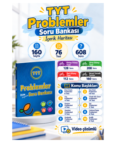 TYT Problemler Soru Bankası- Yeni