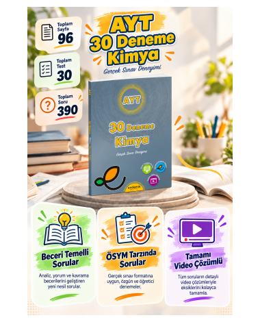 AYT KİMYA 30'lu DENEME SINAVI - Yeni