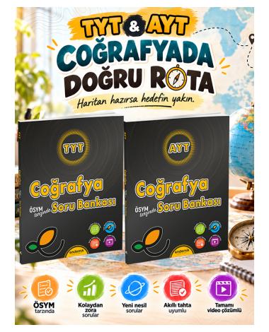 TYT ve AYT Coğrafya Soru Bankası 2'li Set