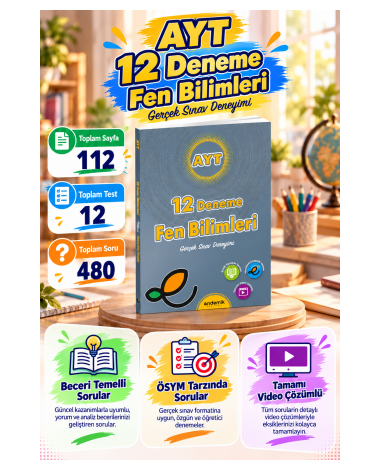 AYT FEN BİLİMLERİ 12'li DENEME SINAVI - Yeni