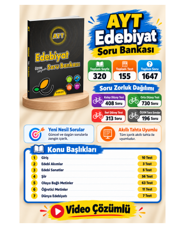 AYT Edebiyat Soru Bankası- Yeni