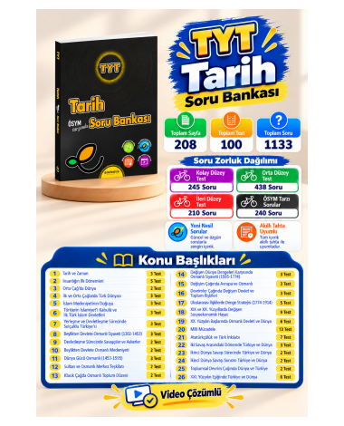 TYT Tarih Soru Bankası- Yeni
