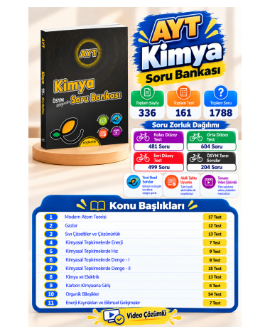 AYT Kimya Soru Bankası- Yeni