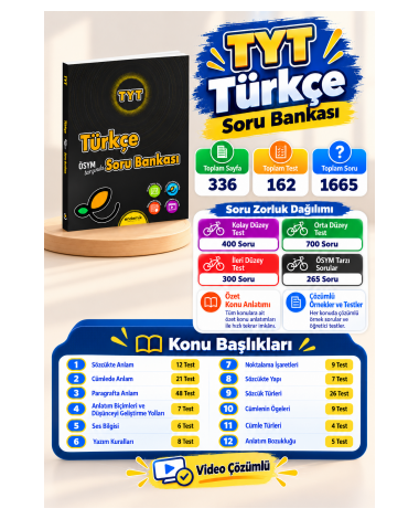 TYT Türkçe Soru Bankası - Yeni