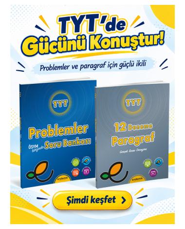 TYT Problemler Soru Bankası ve Paragraf 12 Deneme 2'li Set
