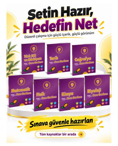 2026-2027 Müfredat Endemik 9.Sınıf FULL SET Soru Bankası