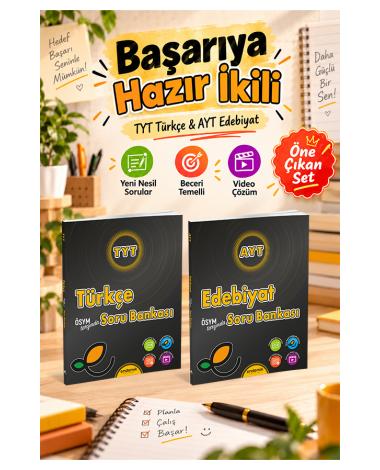 TYT Türkçe ve AYT Edebiyat Soru Bankası 2'li Set