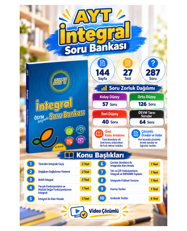 AYT İntegral Soru Bankası- Yeni
