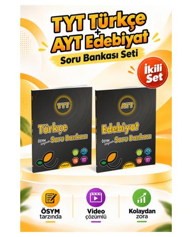 TYT Türkçe ve AYT Edebiyat Soru Bankası 2'li Set