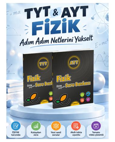 TYT ve AYT Fizik Soru Bankası 2'li Set