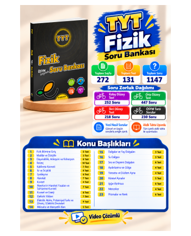 TYT Fizik Soru Bankası- Yeni