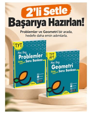 TYT-AYT Geometri Soru Bankası ve TYT Problemler Soru Bankası 2'li Set