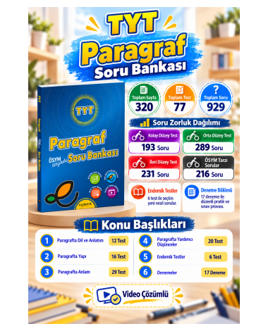 TYT Paragraf Soru Bankası- Yeni