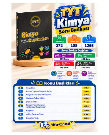 TYT Kimya Soru Bankası- Yeni