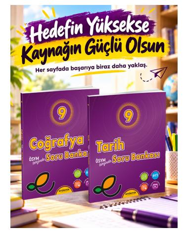 9. Sınıf Tarih ve Coğrafya Soru Bankası 2'li Set