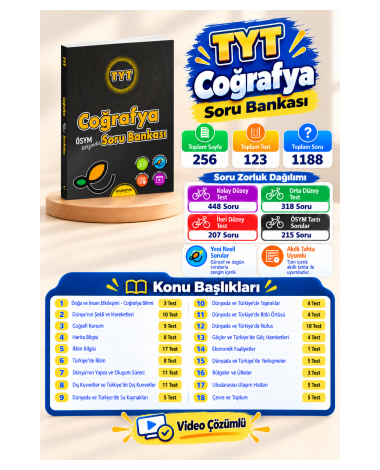 TYT Coğrafya Soru Bankas- Yeni